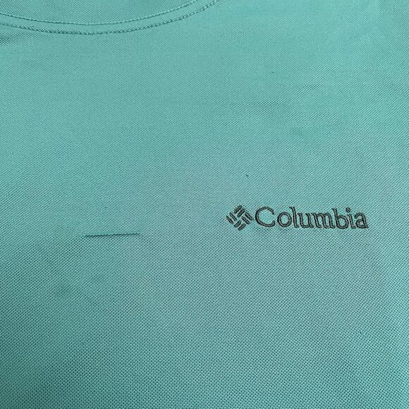 Columbia Meaker Peak Omni Wick T-Shirt Mens XXL Green Crew Short Sleeve Active - Picture 9 of 12